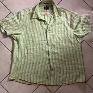 Casual Stripe Button Down in XXL